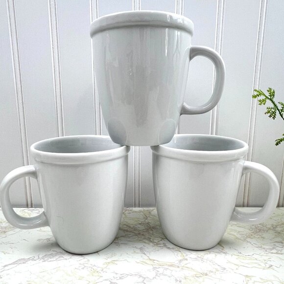 Starbucks Other - Starbucks Coffee Company White Porcelain Coffee Tea Mugs Set of 3 Made in Poland